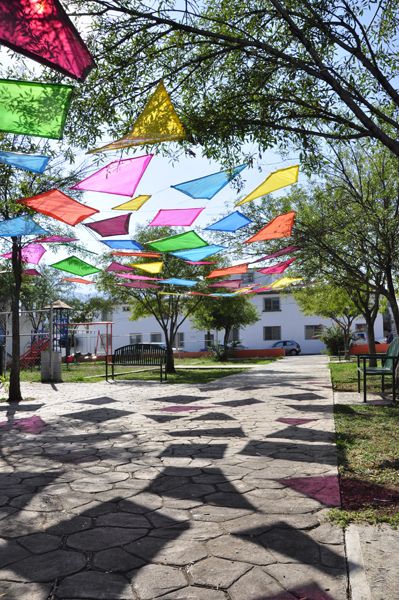 Colorful hangining canopy